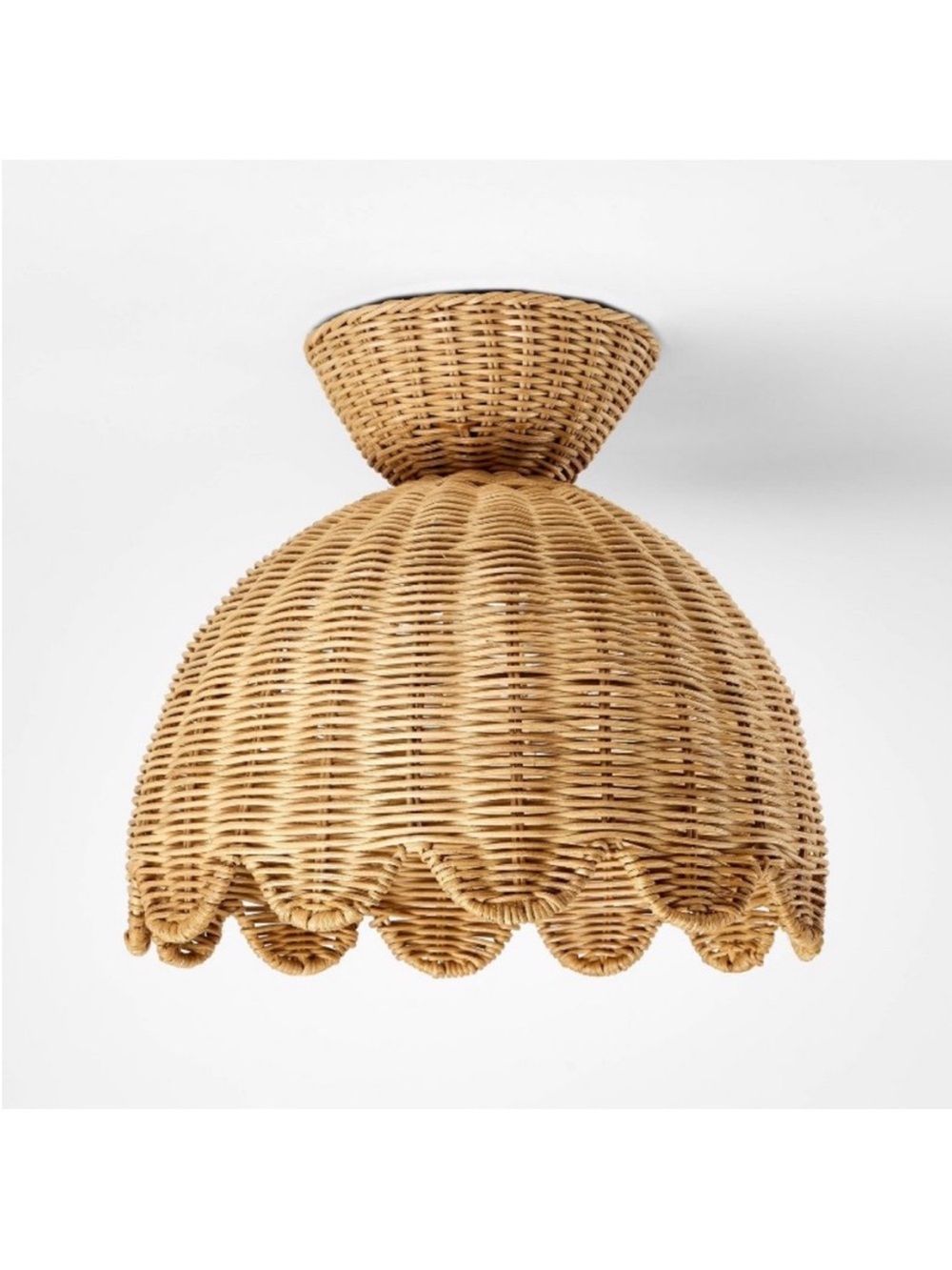 NWT Woven Flush Mount Ceiling Light - Threshold designed with Studio McGee
